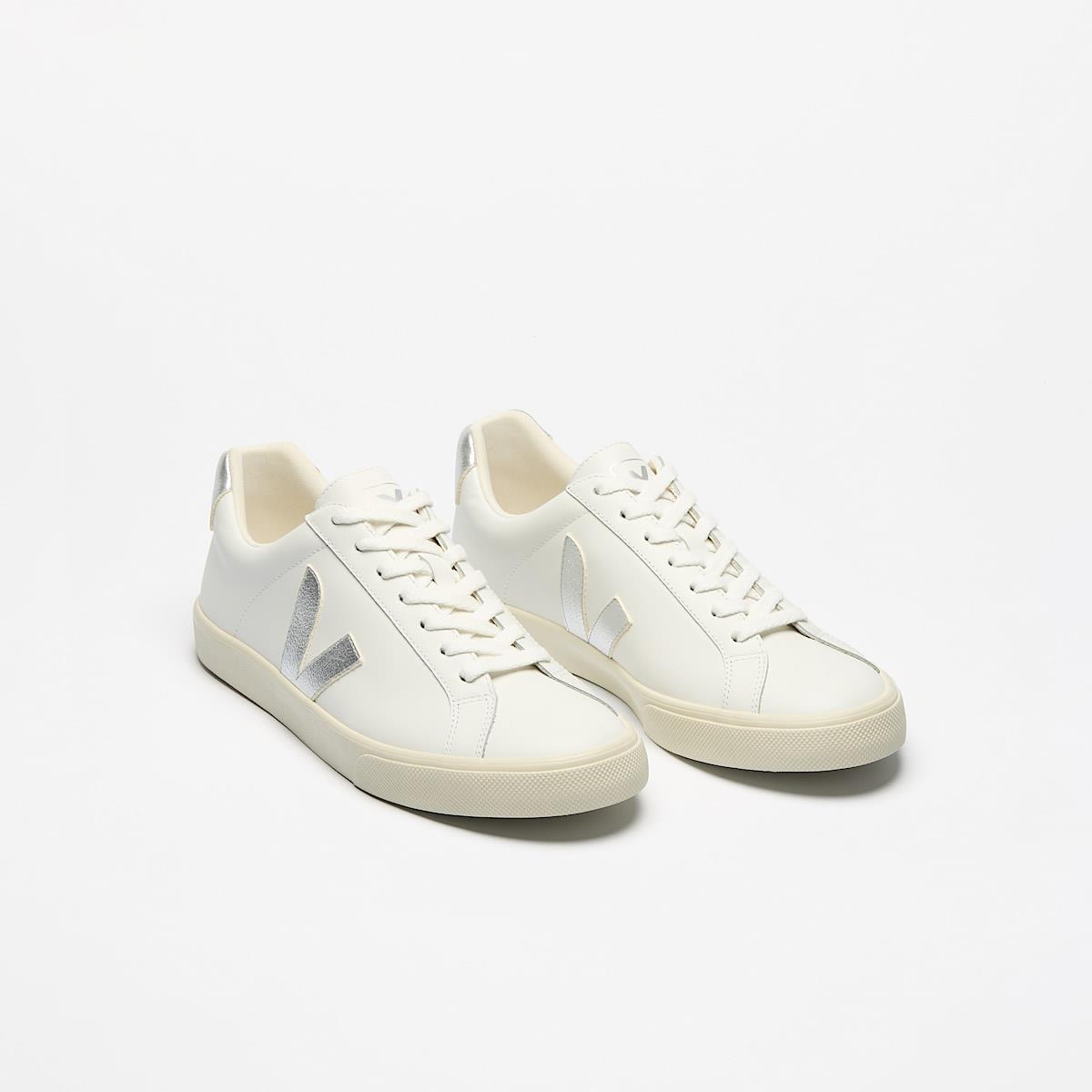 Veja Esplar Leder Damen Weiße Sneakers