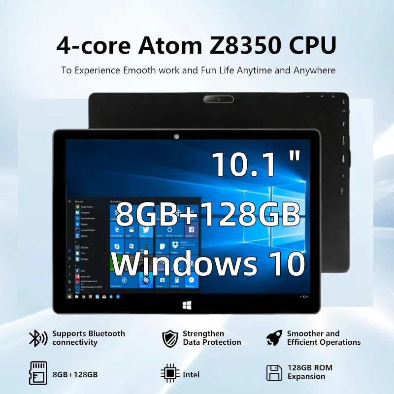 8 GB RAM 128 GB ROM 10,1 Zoll Windows 10 Tabletc PC 64 Bit Intel Atom x5-Z8350 CPU 1920 x 1200 IPS 1*USB 3.0 Port AR10 Image