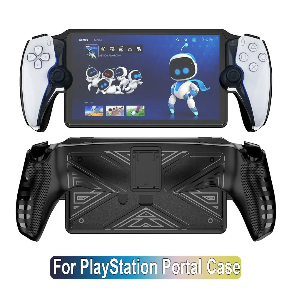 mit Ständer Schutzhülle TPU stoßfeste Rückseite Spielzubehör weich für Sony PlayStation Portal Image