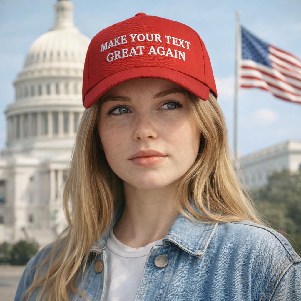 Cappello Make Your Text Great Again, berretto da baseball MAGA personalizzato con ricamo, cappello regalo divertente per papà con parodia politica, ca