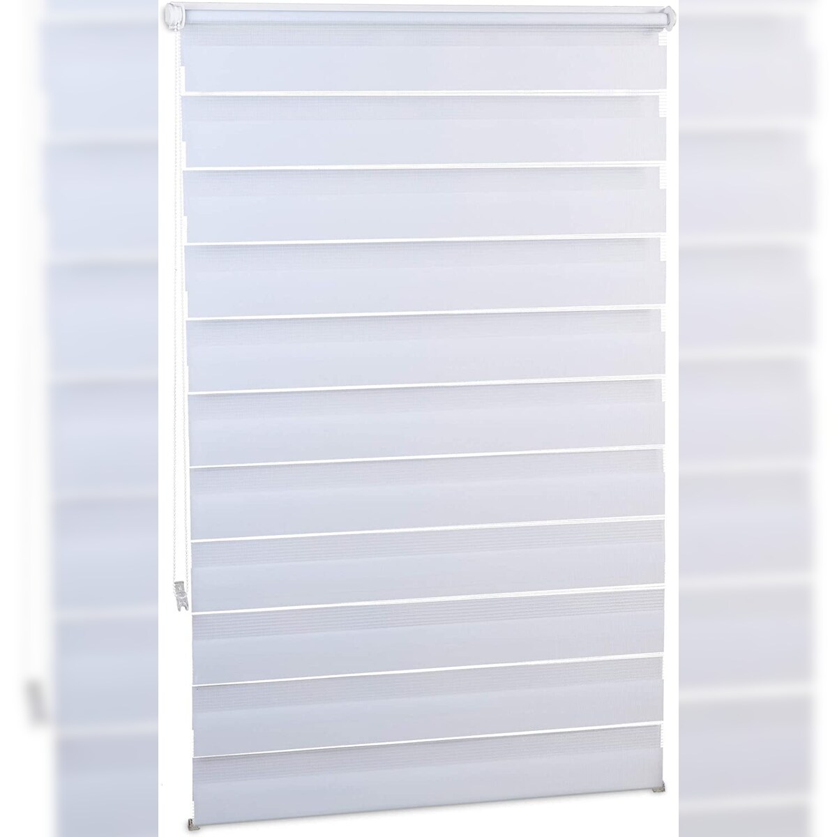 Helloshop26 - Doppelseitiges lichtdurchlässiges Rollo kein Bohren erforderlich 85 x 150 cm weiß 13_0002539_2 Image