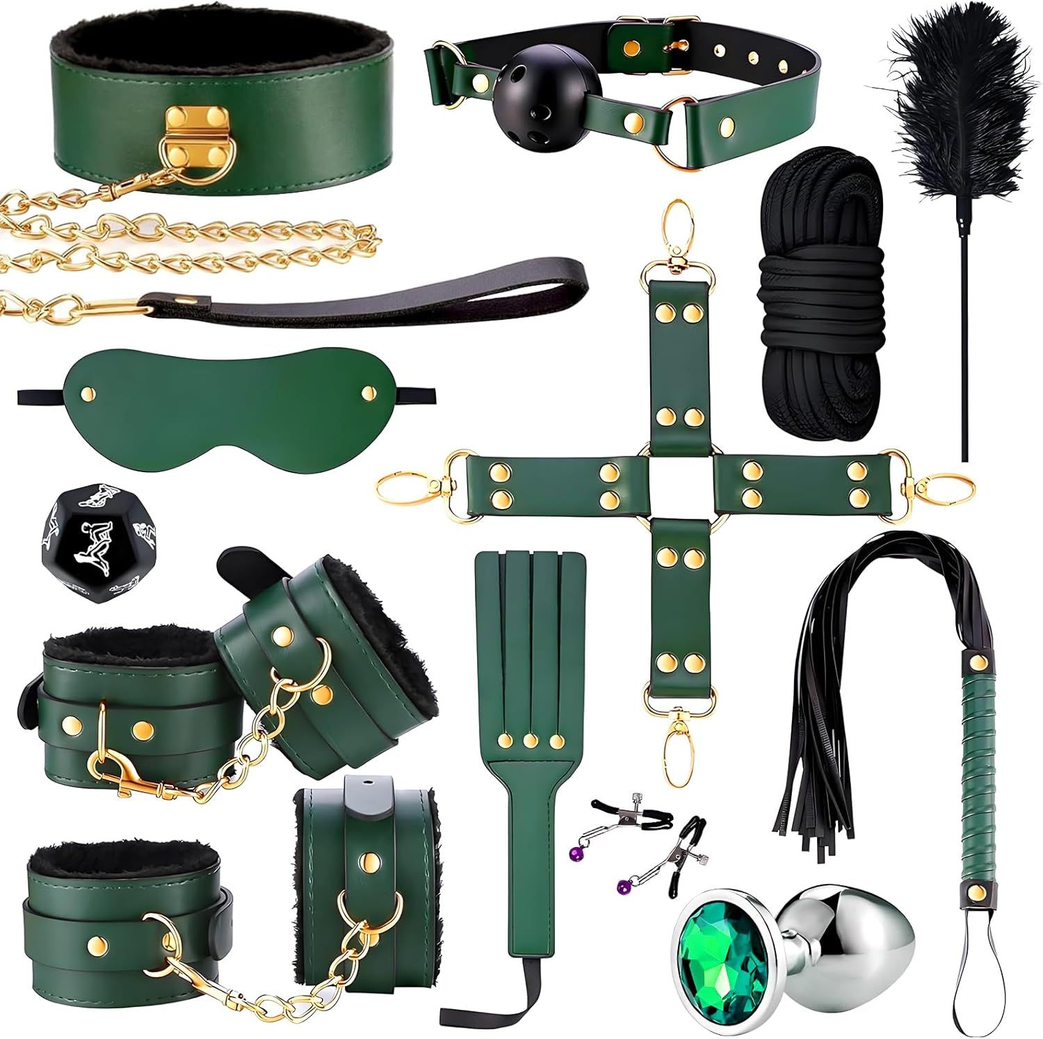 YICOCO set bondage per letto, accessori intimi con cinghie 1 St