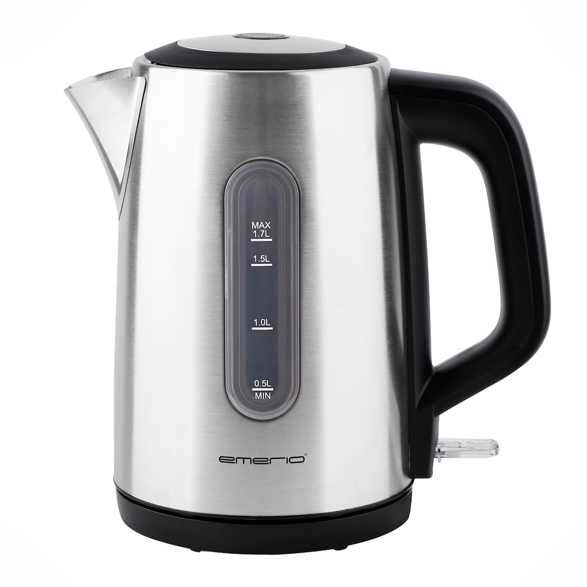 Emerio Wasserkocher 3000W – 1,7L – Wasserstandsanzeige – Verdecktes Heizelement – Automatische Abschaltung – 360-Grad-kabelloses Design – WK-133040 Image