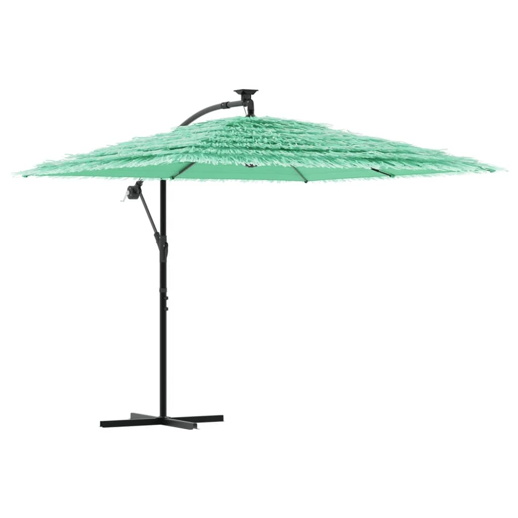 Helloshop26 - Faltbarer quadratischer Gartenschirm mit Stahlstange 246 x 246 x 230 cm UV-Schutz modernes Design grünes Polyester 02_0056376 Image