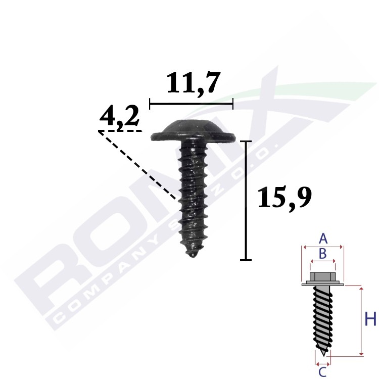 ROMIX Clip, Zier-/Schutzleiste VW,AUDI,SKODA C70692 N90698606