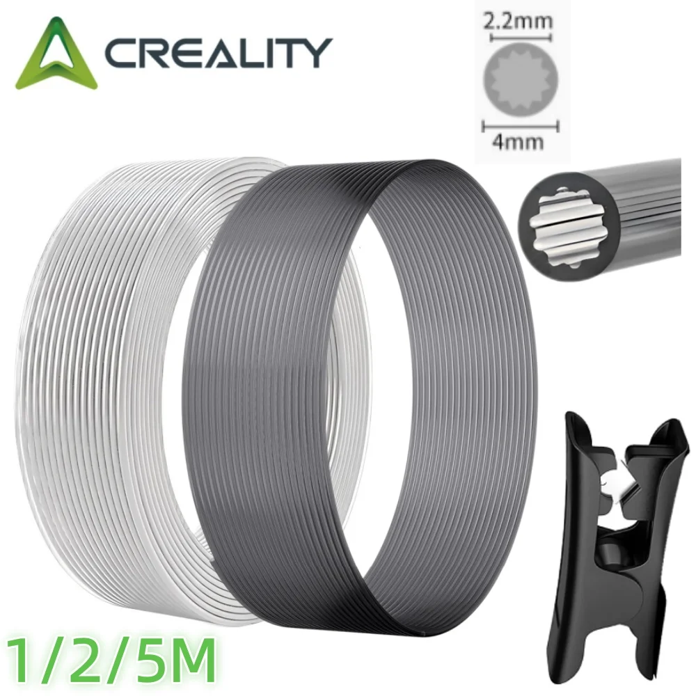 Verbesserte, widerstandsfreundliche, sternförmige PTFE-Schläuche (4 mm Außendurchmesser) für ultra-glatten Fluss – DIY 3D-Drucker für BambuLab AMS, Creality Image