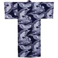 Japanya Koi Men's Yukata (Dark Blue) (M (58"))