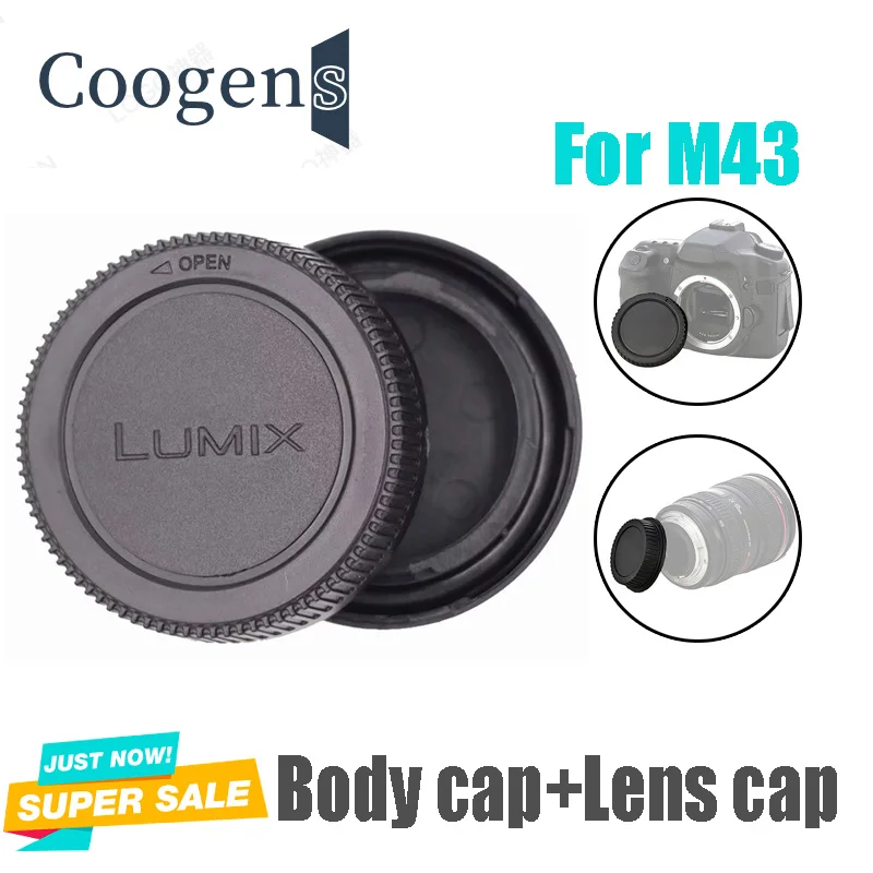Hintere Objektivdeckelabdeckung + Kamera-Frontkörperkappe für Panasonic Olympus Lumix Micro M4/3 M43 MFT GH3 GH4 G6 G7 G9 GX1 GX7 GX8 GX80 GX85 Image