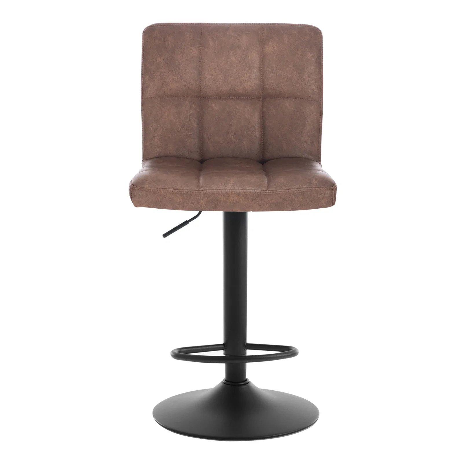 WOLTU 1-teiliger Barhocker mit Rückenlehne, höhenverstellbarer, drehbarer Barstuhl für Küche, Café, Restaurant, Zuhause, Theke, hoher Hocker