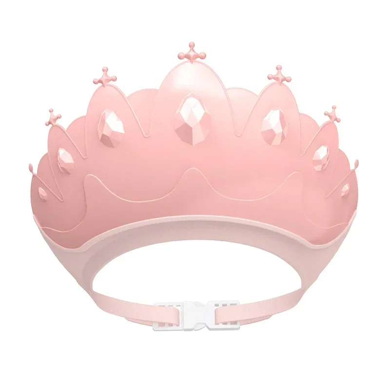 Verstellbarer Baby-Ohrenschutz, wasserdichte Shampoo-Kappe, Krone, Baby-Duschhaube, Kinder-Cartoon-Badeschutz, Säuglings-Haarschutz Image