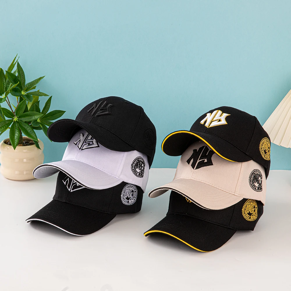 1-teilige Unisex-Baseballkappe mit gesticktem New York-Logo und Sternen – leichte Kappe, dehnbar für Outdoor-Fi mit verstellbarer Schnalle