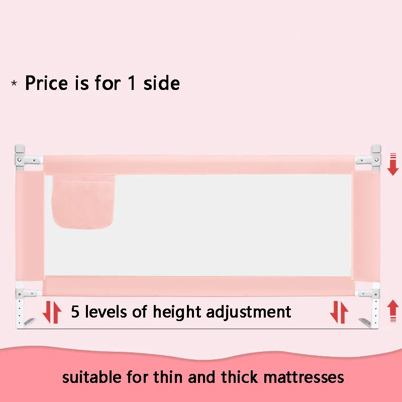 150 cm 1 stücke Kinder Bett Barriere Hohe Qualität Baby Co-Schlafen Leitplanke KidnAnti-Fall Bett Seite schützende Einstellbare Zaun