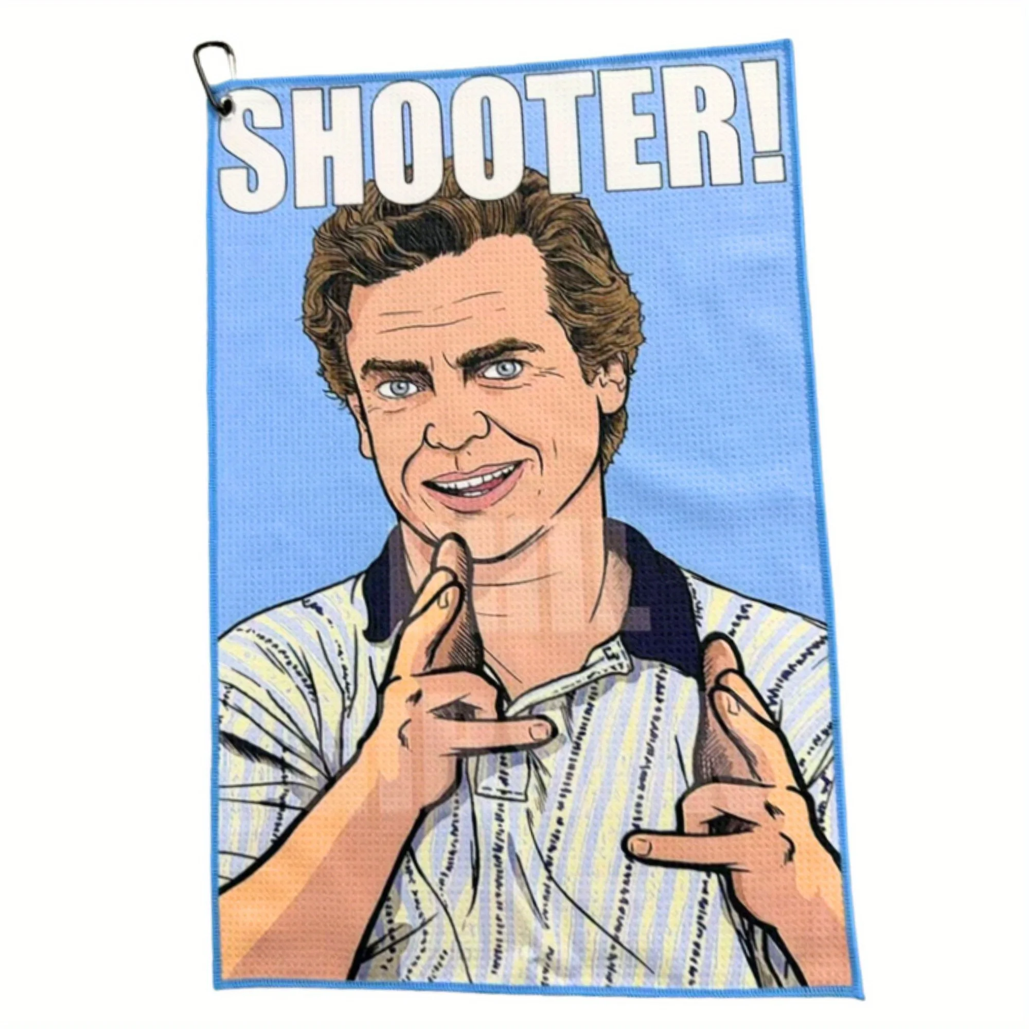 Lustiges Golfhandtuch mit Happy Gilmore Design, Premium-Mikrofaser mit Clip-Halterung für Golftaschen, Golfzubehör, Geschenke für Männer und Frauen Image