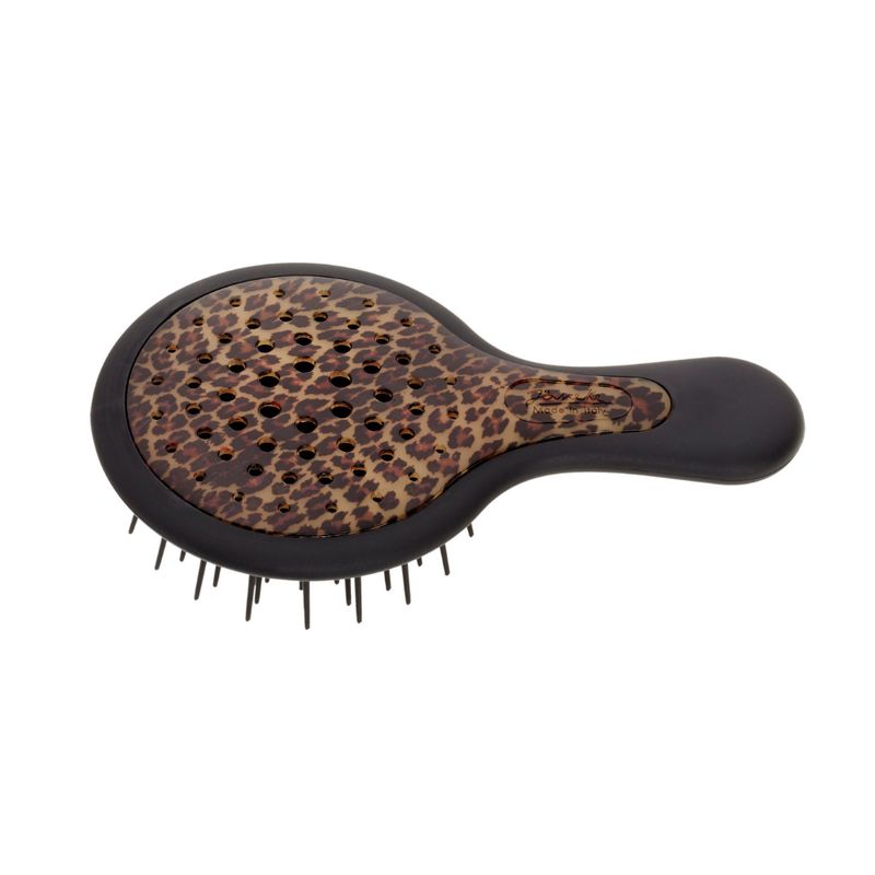 Janeke Mini Superbrush spazzola per capelli maculata e nera 1 pz Spazz