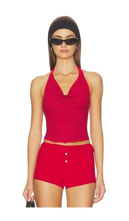 X Jennie Briar Cloud Knit Halter Top