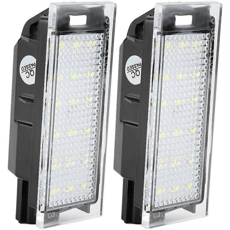Kzq - Luci Targa Auto A Led 12v Smd Lampada Bianca Per Megane 2 3 Clio Laguna 2 Set Di 2 Luci Targa A Led Per Auto Twingo/clio/megane/lagane