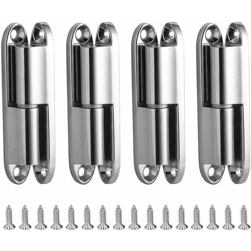Kzq - Cerniera Per Porta Dell'armadio, 4 Pezzi Cerniere Per Porta Con Viti 231-1 Cerniera Per Porta In Acciaio Inossidabile Rimovibile, Cerniere Per Mobili Domestici Hardware Protezione Per Porta Del Ca
