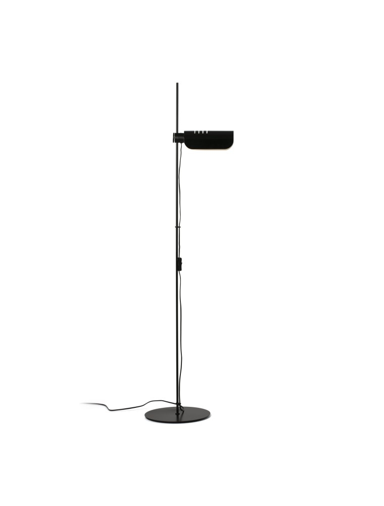 faro barcelona martinica stehleuchte im bürostil aus schwarzem metall, Durchmesser 30 cm, Höhe 150 cm, Länge 41 cm Image