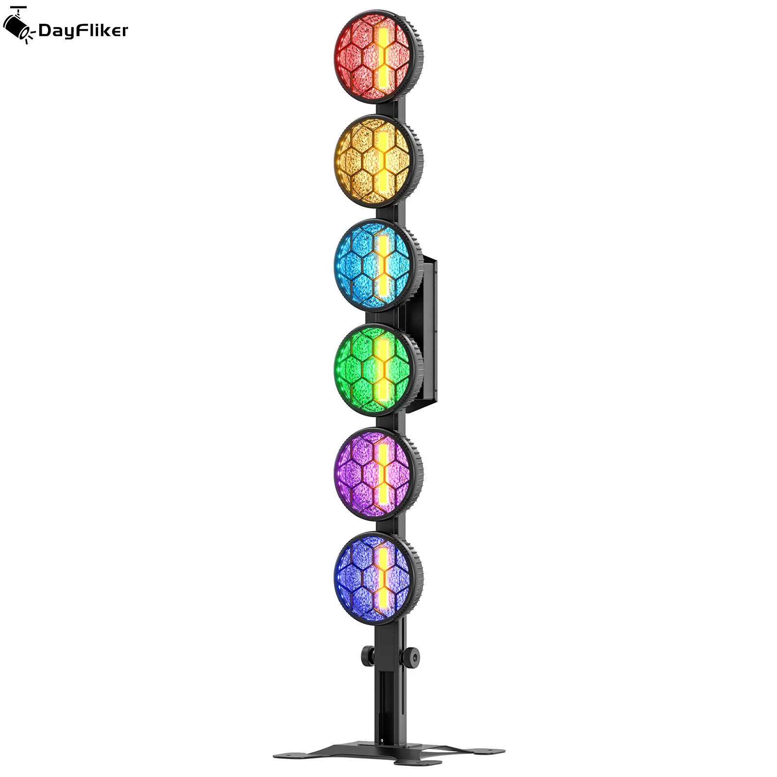DayFlicker 350W 6-LED COB Linear Vintage Licht Bühnenlicht 1-20Hz Flash DMX512 15/33CH Für DJ Konzert Hochzeiten Nachtclub Tanz Image