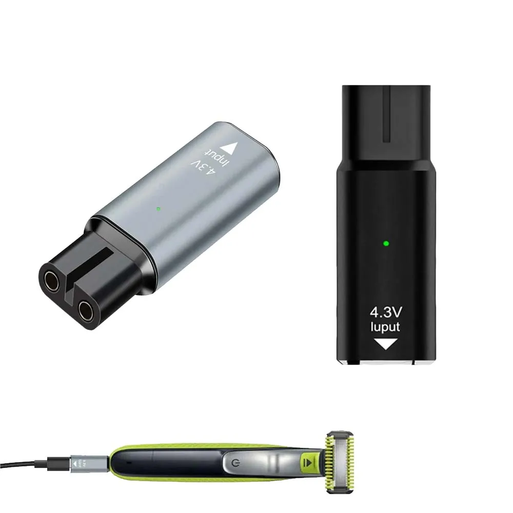 4,3V Typ-C Rasierer-Adapter Ladegerät Konverter Passend für Philips Norelco One Blade QP2520 QP2620 QP2515 QP2510 Rasierer Image