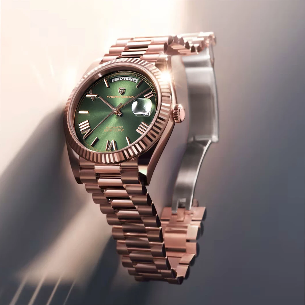 2026 neue PAGANI DESIGN Rose Gold DD40 Luxus Automatische Uhr Männer Mechanische Armbanduhren Männer Japan NH36A AR Sapphire kristall Image