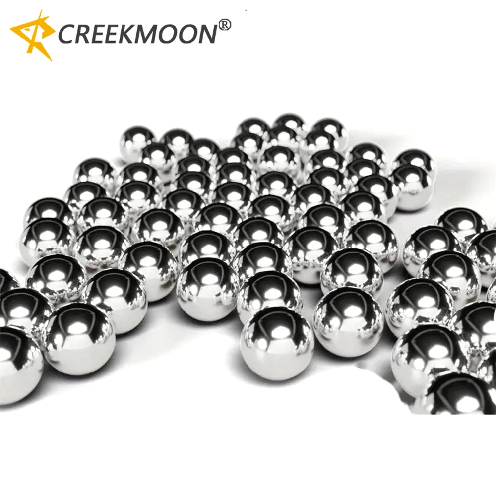 100 Stück Stahlkugeln Set 4mm 5mm 6mm 7mm 8mm Glatte Runde Kugeln Hochpräzise Metallkugeln für die Jagd Glatte Massivkugeln Image