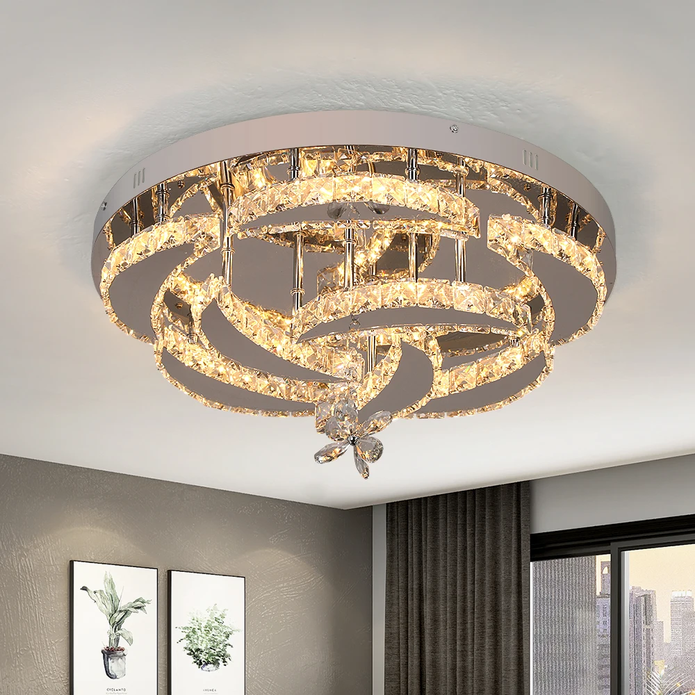 VETRULUS Luxus K9 Kristall Kronleuchter Moderne Decke Lampe Led Wohnzimmer Esszimmer Dekor Anhänger Licht Dimmbare Glanz Hause