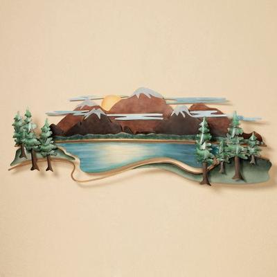 Mountain View Wall Sculpture Multi Earth , Multi E...