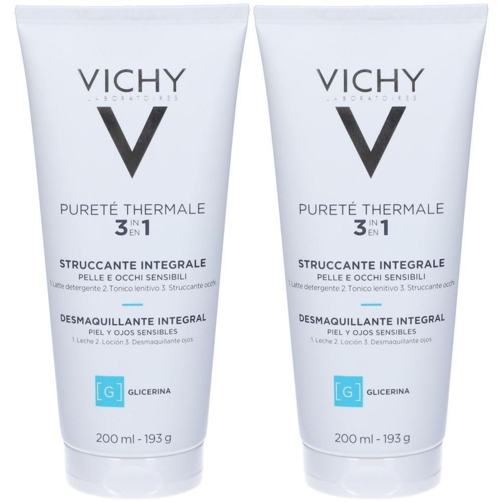 Vichy Purete Thermale Struccante Integrale 3in1 per pelle e occhi sens