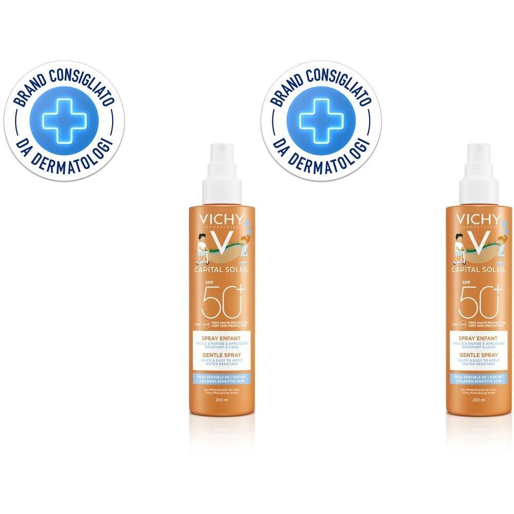 Vichy Capital Soleil Spray Solare Dolce Bambini Spf 50+ Protezione ele