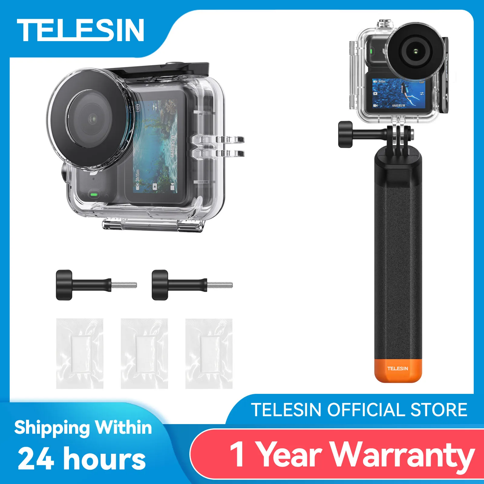 TELESIN 60M Tauchwasserdichtes Gehäuse für DJI OSMO Nano, Unterwasser-Antibeschlag-Gehäuseabdeckung für DJI Nano, Schutzhülle Image