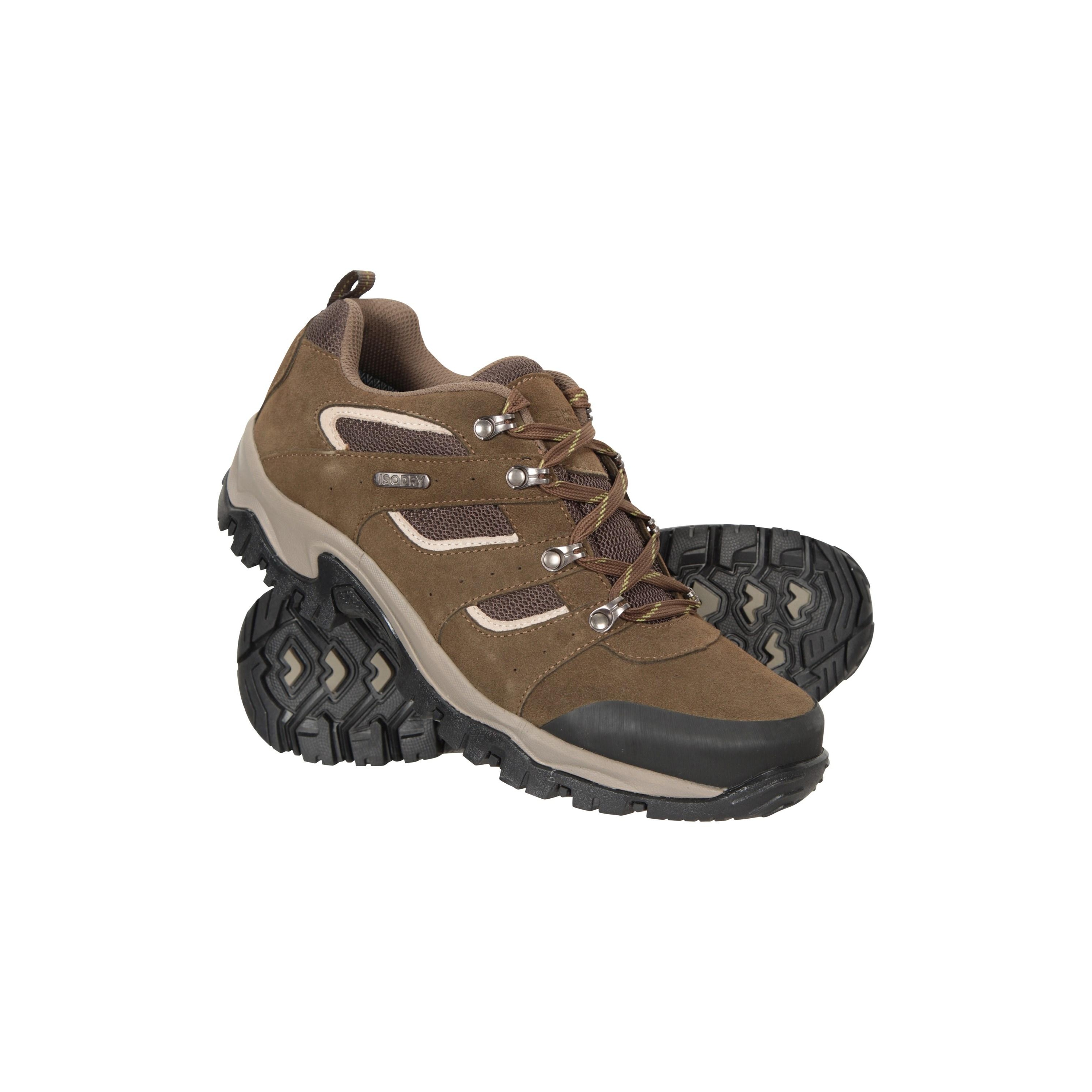 Mountain Warehouse Herren Voyage Wildleder wasserdichte Wanderschuhe (Braun)