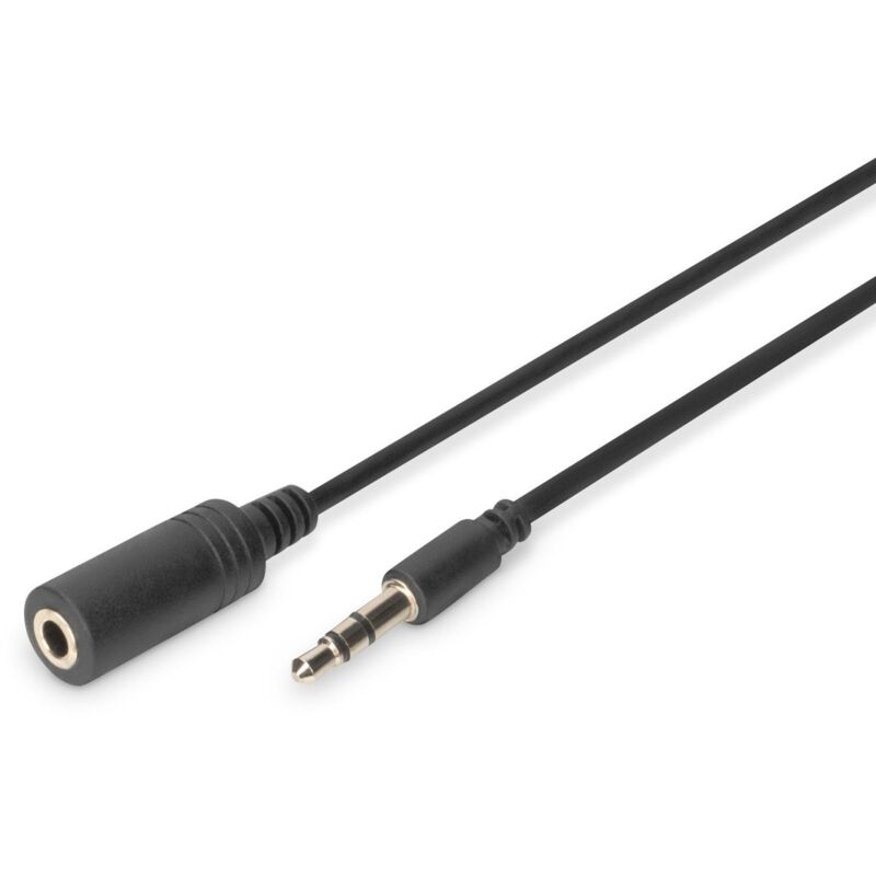 Ak-510200-030-s Cavo Audio 2,5 M 3,5 Mm Nero - Cavi Audio (3,5 Mm, Maschio, 3,5 Mm, Femmina, 2,5 M, Nero) - Digitus