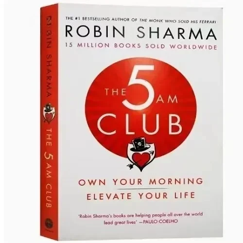 The 5AM Club von Robin Sharma: Beherrsche deinen Morgen, hebe dein Leben auf ein neues Niveau – Englisches Buch, Libreria, Libros, Bücher, Philosophiebuch, englische Bücher