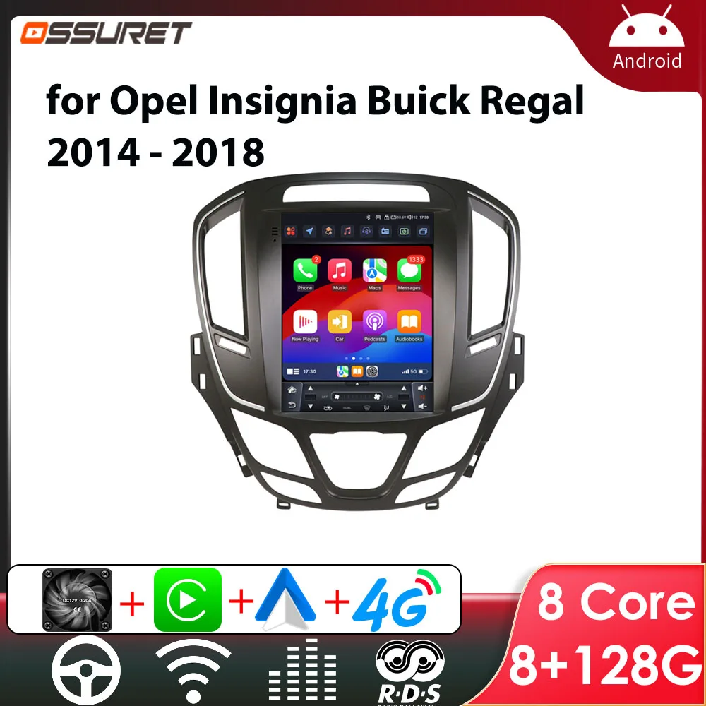 9,7 Zoll Android 14 Autoradio-Player für Opel Insignia Buick Regal 2014–2018 Carplay Auto Auto Multimedia Stereo 7862 GPS Image
