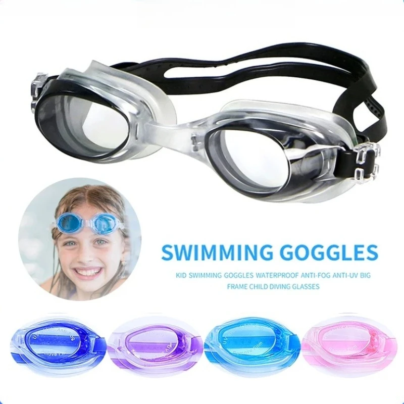 2026 Hochauflösende Schwimmbrille für Erwachsene, Wasserdichte Brille, Flache Transparente Taucherbrille Image