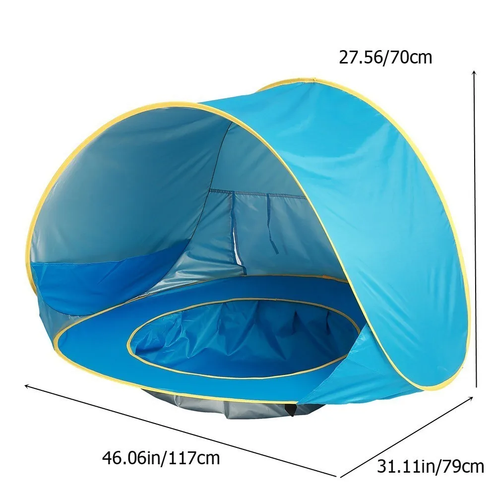 Upf 50 Baby Strand zelt wasserdicht Sonnenschutz UV-Schutz Sonnenschutz mit Pool Kind Outdoor Camping Sonnenschutz Strand Sonnenschutz