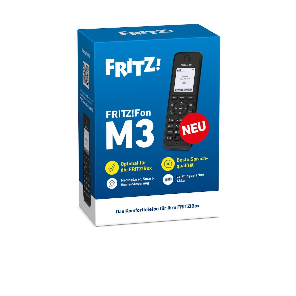 FRITZ!Fon M3 DECT-Telefon - HD, Freisprechen, Anrufer-ID
