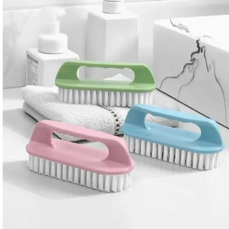 All Purpose Stiff Bristle Scrub Brush Household & Shoe Cleaning Brush For Laundry & Surface Care green