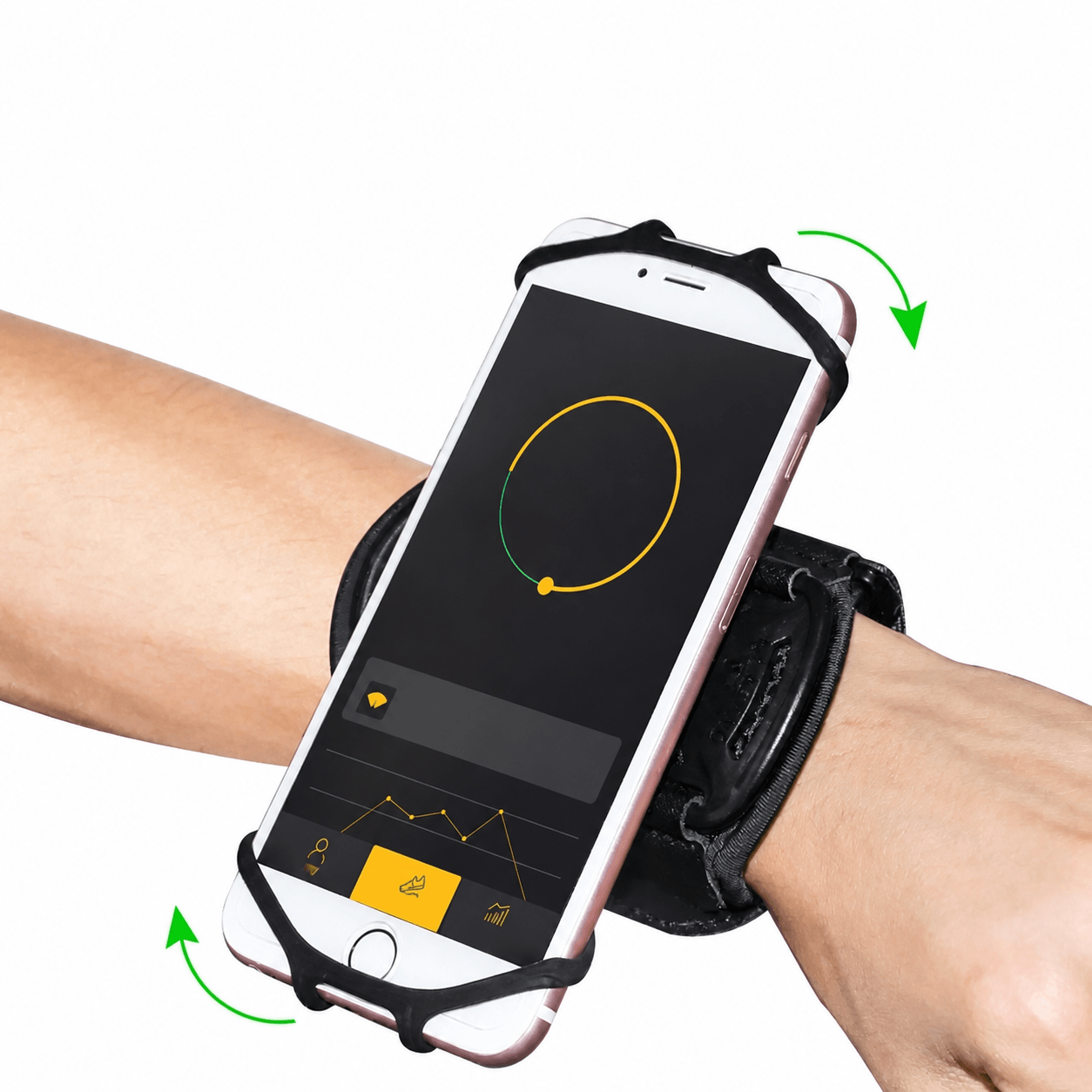 Universal Rotatable Sports Armband Phone Holder Wristband Fits All Smartphones Universal Rotatable Sports Armband Phone Holder Wristband Fits All Smartphones