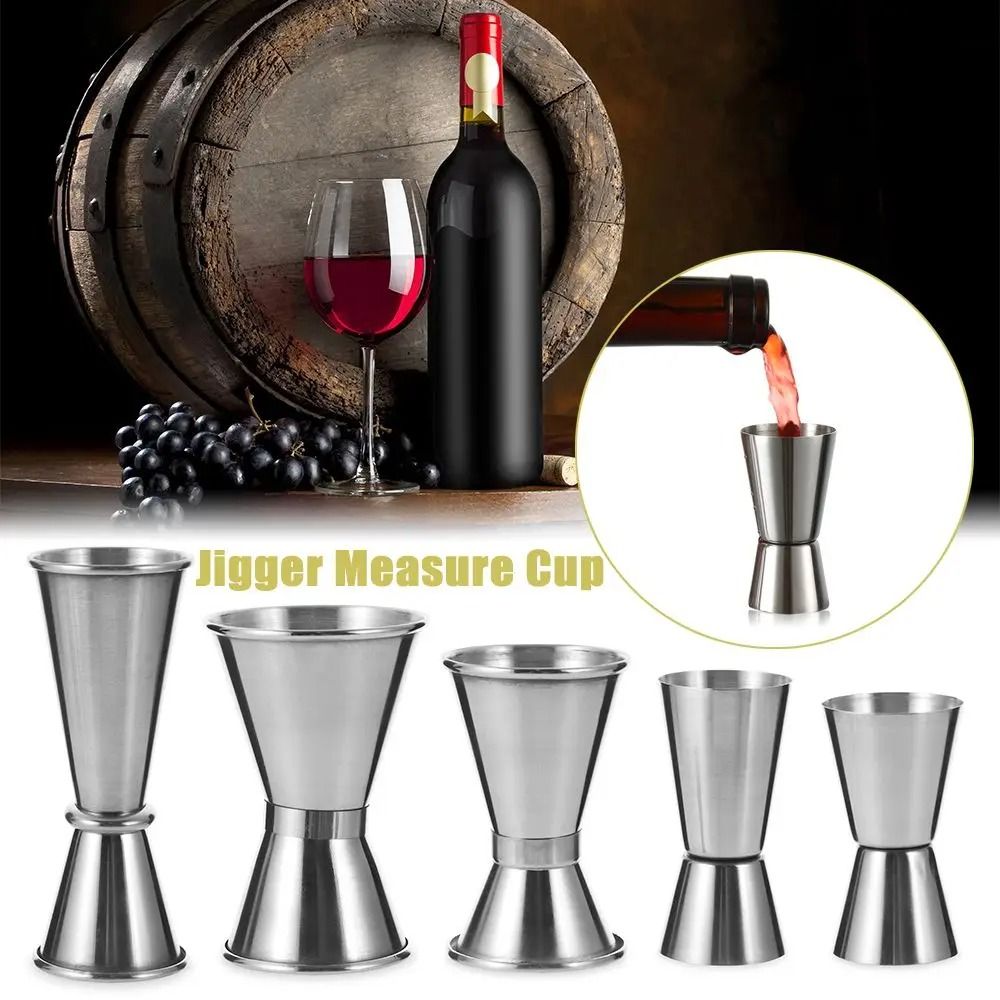 Cocktail Measure Jigger Dual Shot Spirit Cup High Yield Mixology Interaction Hub type 2 30ml 50ml