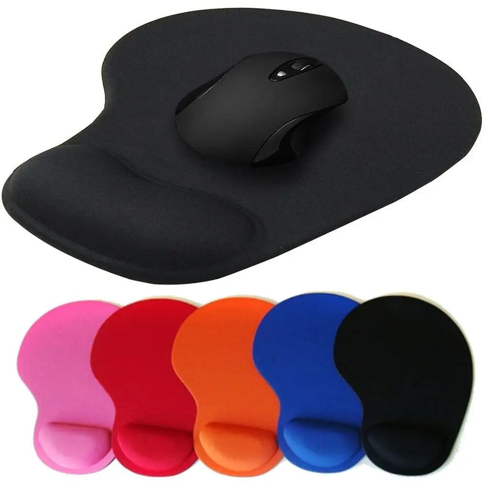 Ergonomic Gel Wrist Rest Mouse Pad With Non Slip Base For PC And Laptop Comfort rose Red