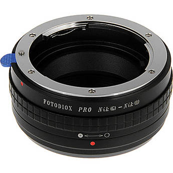 FotodioX Nikon F-Mount Pro Lens Adapter with Aperture Control for Nikon 1 Cameras NIKG-N1-PRO