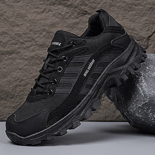 Olivgrüne Herren-Outdoor-Sneaker, Schnürschuhe, leicht, atmungsaktiv, komfortabel, robust, lässig und sportlich – ideal für Reisen, Wandern, den Alltag und Wochenendabenteuer. Image