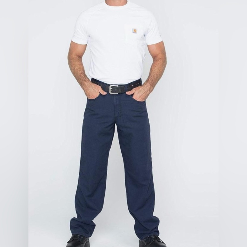 Carhartt Pants | Carhartt Men's Flame Resistant Category 2 Original Fit 40 Waist X 30 Inseam 2112 | Color: Blue | Size: 40