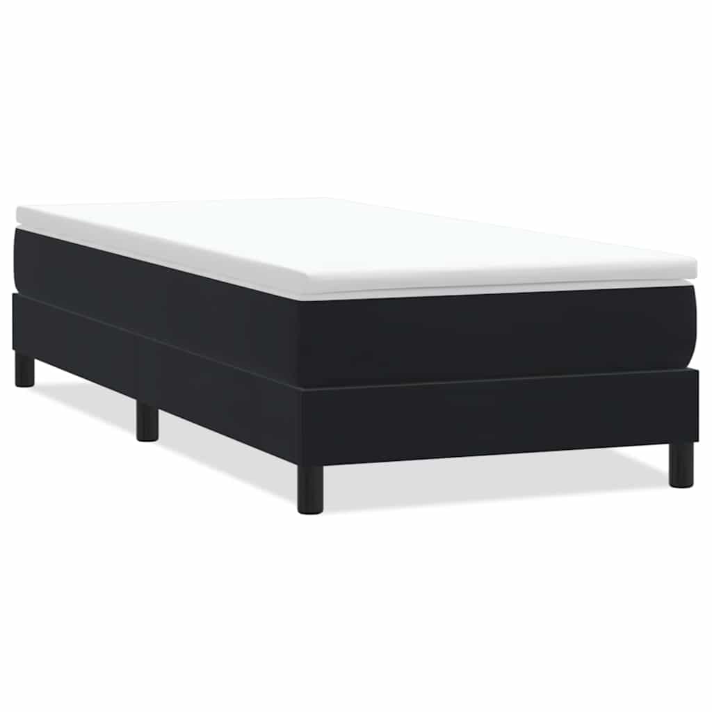 vidaXL Boxspringbett ohne Matratze Schwarz 90x210 cm Samt Image