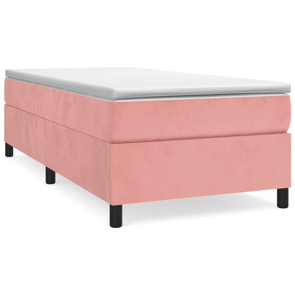 vidaXL Boxspringbettgestell Rosa 80x200 cm Samt Image