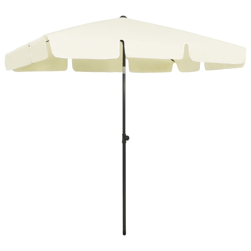 vidaXL Strandschirm Sandgelb 200x125 cm Image