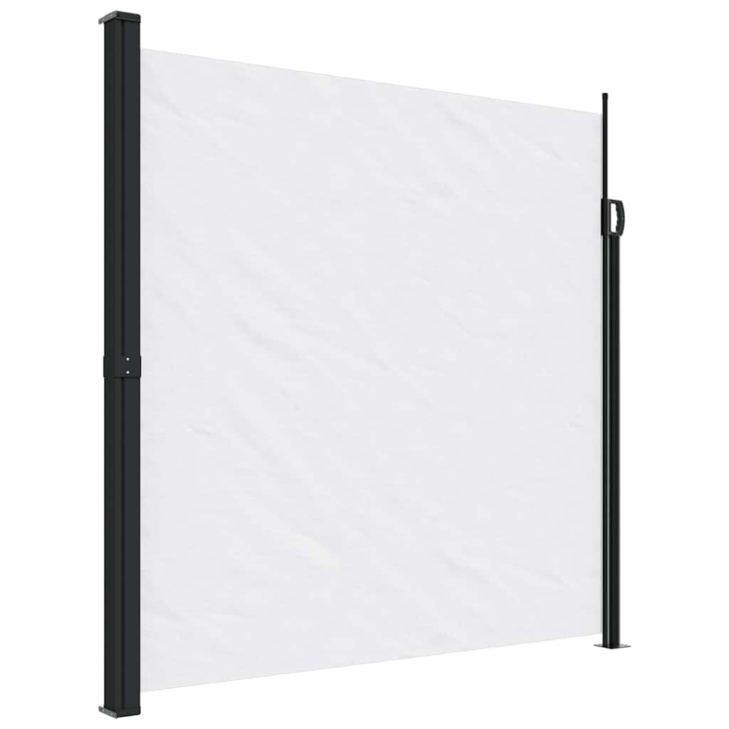 vidaXL Seitenmarkise Ausziehbar Weiß 200x500 cm Image