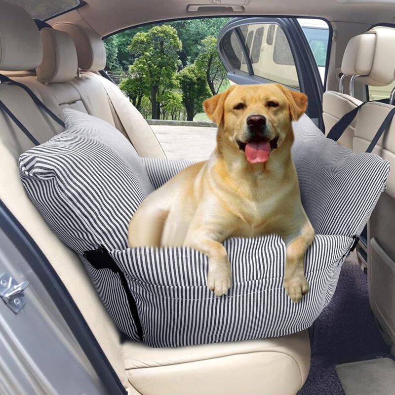 Minkurow Protezione Per Sedile Posteriore Per Sedile Auto Per Cani - Lettino Da Viaggio Con Guinzaglio Di Sicurezza ， Seggiolino Per Auto Per Animali Domestici - Divano Per Cani Di Taglia Media E Gatt